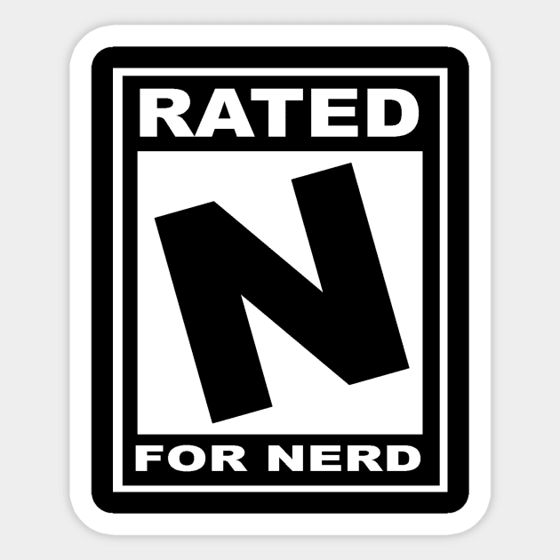 Rated N for Nerd Sticker by Aggressive Comix